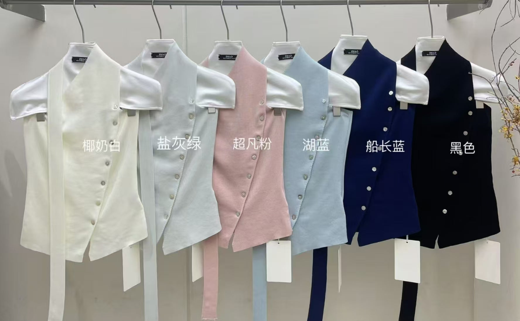 【DG3707】🇨🇳 代购1.0 🇨🇳 设计感满满斜肩小露锁骨针织弹力时装上衣