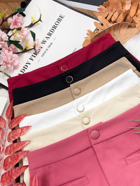 【S2062】🧧 宠粉福利回馈 🧧  独家爆款高品质四面弹高腰短裤，有口袋 ❤️❤️ 【D-R3-C1】