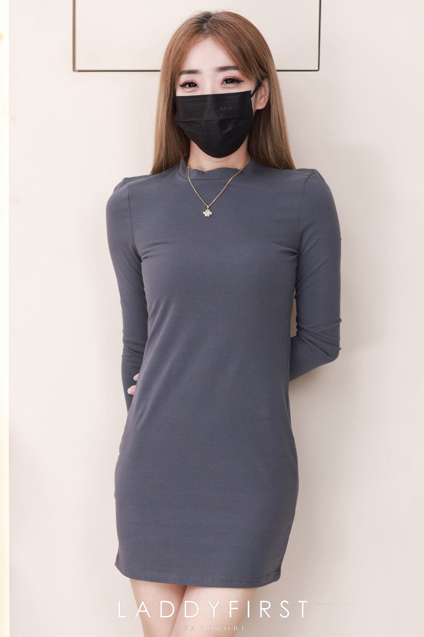 【D3541】独家爆款高品质强推修腰显瘦纯棉弹力慵懒时尚百搭长袖连身裙子 ❤️❤️