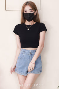 【S4978 / 19887】高品质简约休闲COTTON JEANS牛仔百搭短裤，有口袋 ❤️❤️ 【A-R1-C2】