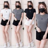 【T39805】高品质刺绣三叶草纯棉弹力运费休闲百搭上衣 ❤❤ 【A-R1-C1】