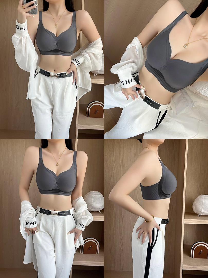 【A259】🌟现货🌟 高品质极简轻奢果冻条褶皱油光布提拉无痕裸感内衣 ❤️