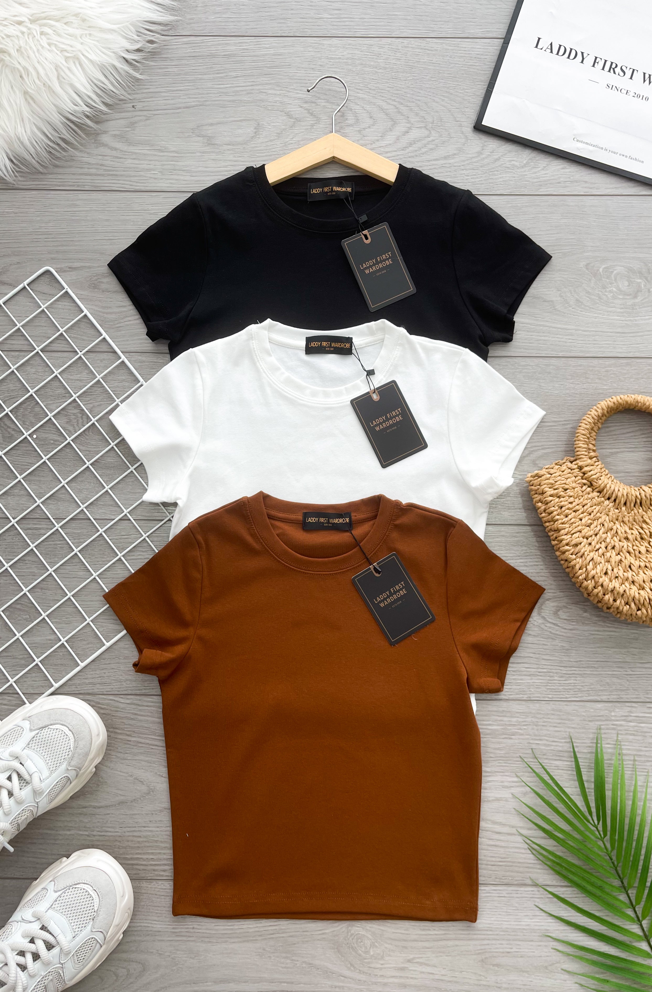 【T009-1】⚡补货预订款⚡高品质纯棉弹力圆领短袖日常简约休闲百搭上衣 ❤️❤️