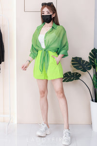 【S8810】高品质非常推荐简约日常松紧腰弹力休闲百搭短裤，有口袋 ❤️❤️ 【B-R2-C4】