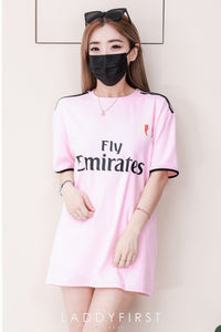 【T14259 / 9060】高品质圆领字母拉线设计OVERSIZED 上衣 ❤❤【A-R2-C5】