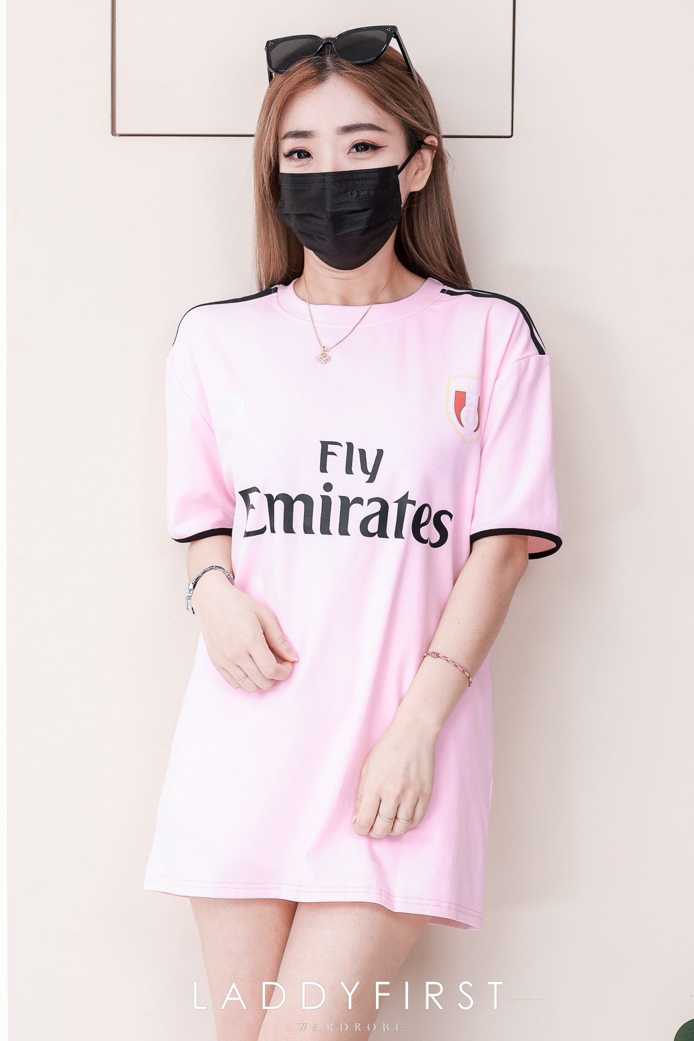 【T14259 / 9060】高品质圆领字母拉线设计OVERSIZED 上衣 ❤❤【A-R2-C5】