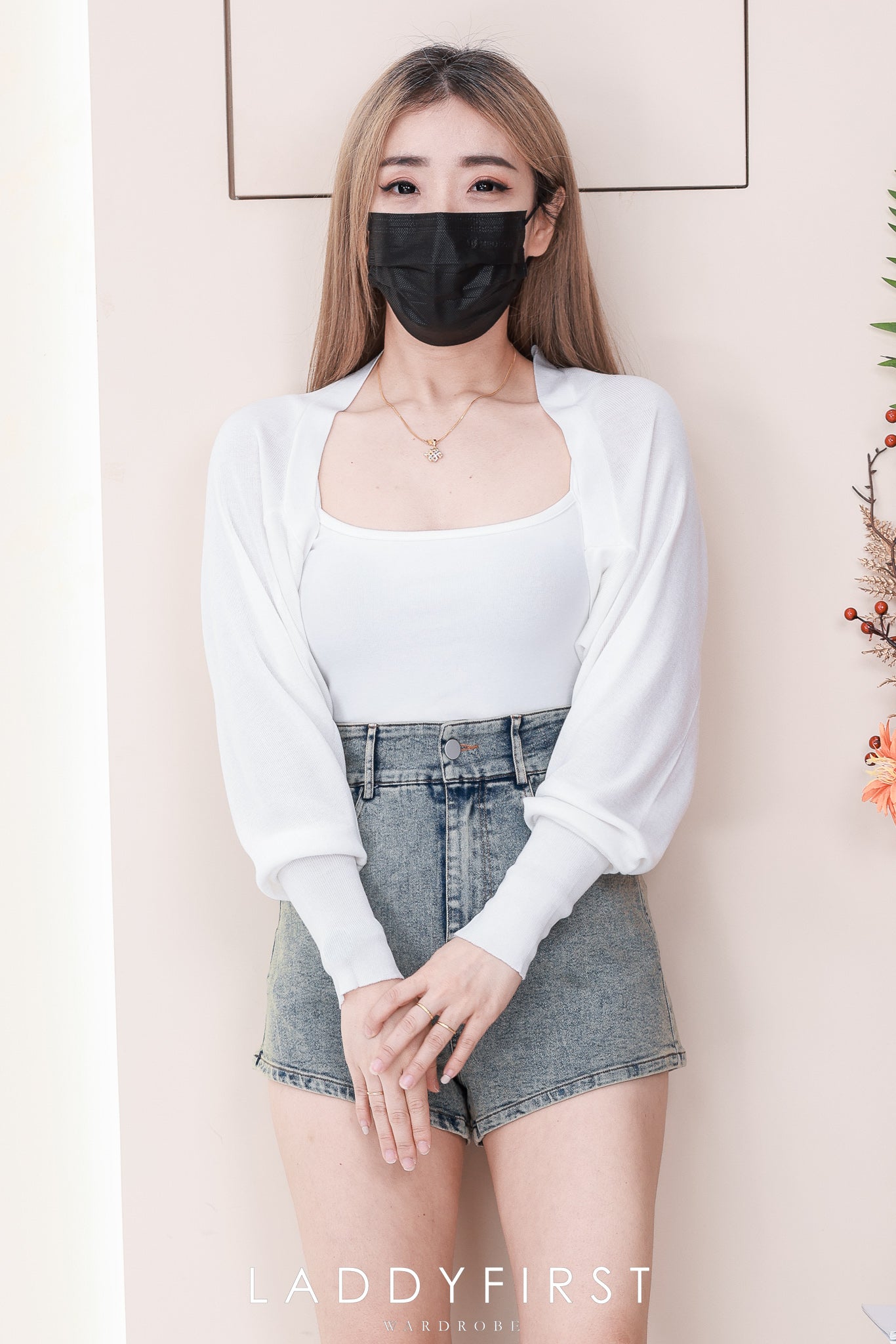 【S6160】高品质COTTON JEANS牛仔弹力日常简约高腰百搭短裤，有口袋 ❤️❤️ 【A-R2-C5】