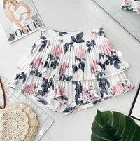 【S68135】【LFW独家小圆饼】【直播间搭配】双层蛋糕百褶荷叶边高腰显瘦西装裙子，内层防走光短裤 ❤️❤️ 【C-R3-C5】