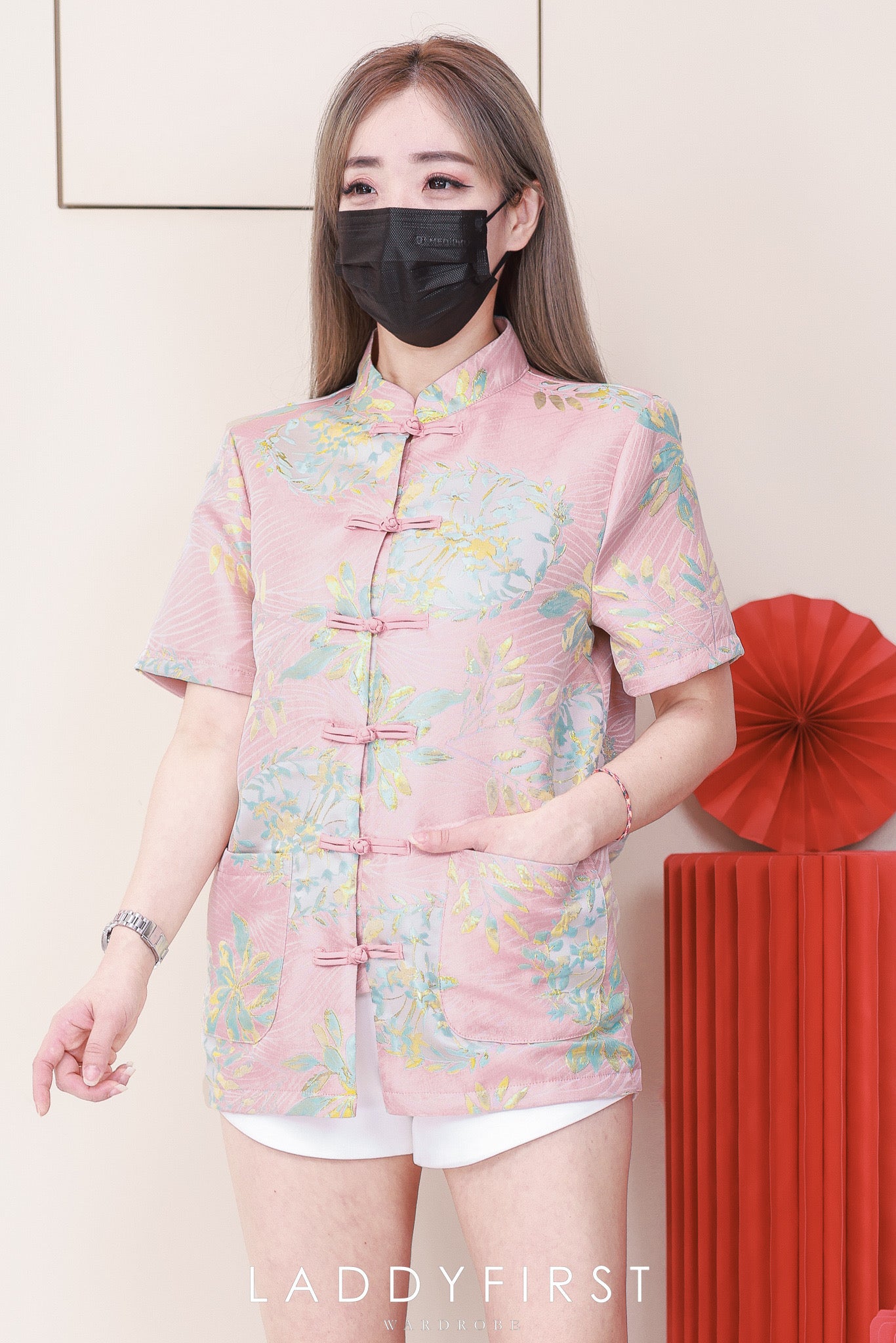 【T3386-1】【LFW独家小圆饼】高品质男女同款高端大气提花唐装旗袍上衣，有口袋 ❤️❤️