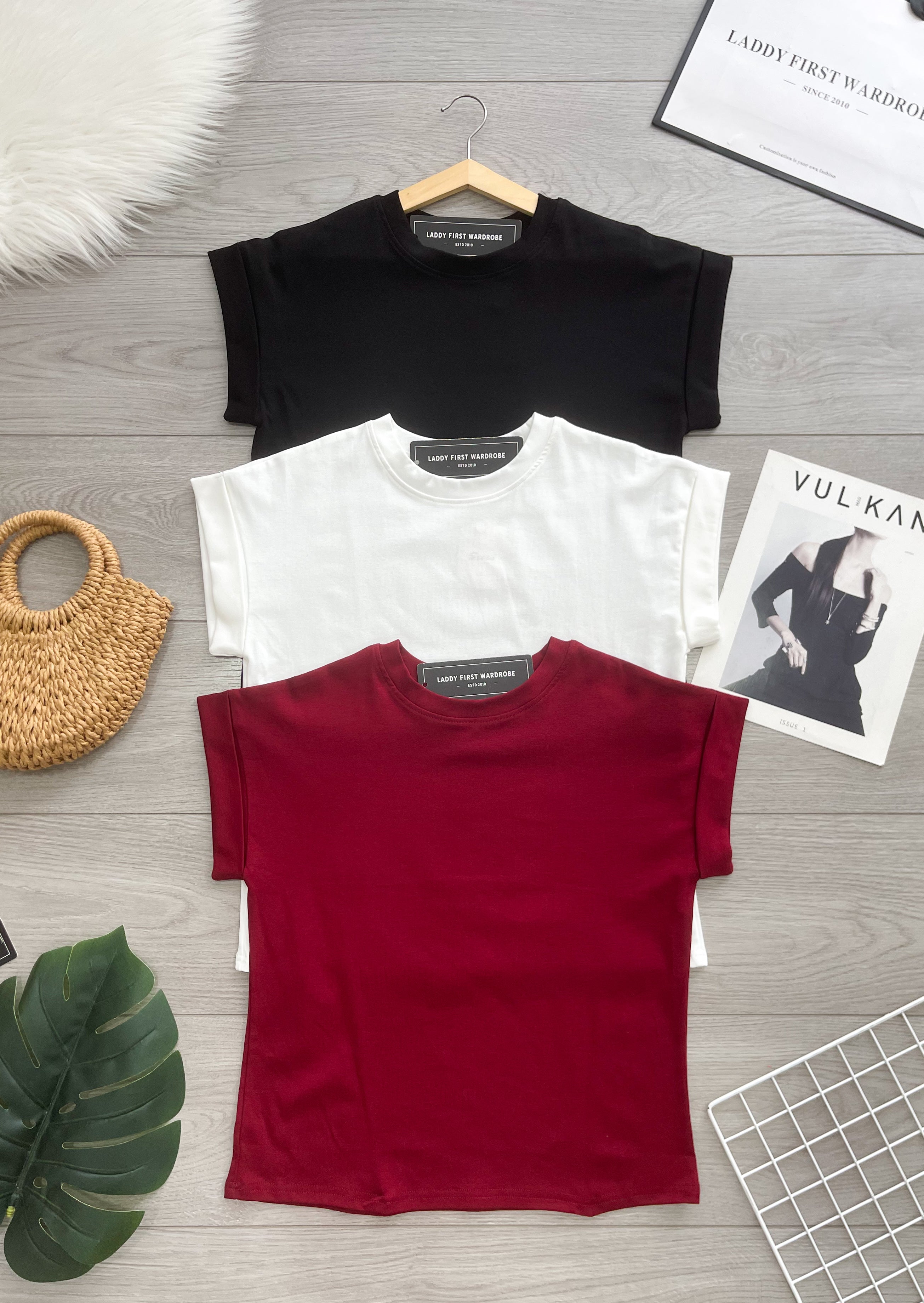 【T6394】高品质纯棉弹力宽松版日常简约休闲百搭上衣 ❤❤