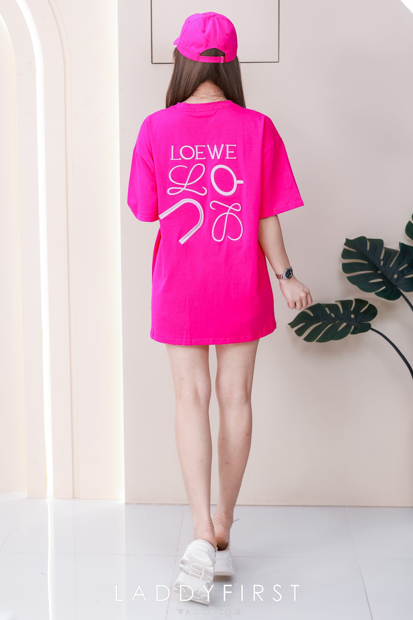 【O9950-1】⚡补货预订款⚡高品质两件套男女同款纯棉LOEWE刺绣Oversized 潮流时尚上衣 上衣➕帽子❤❤