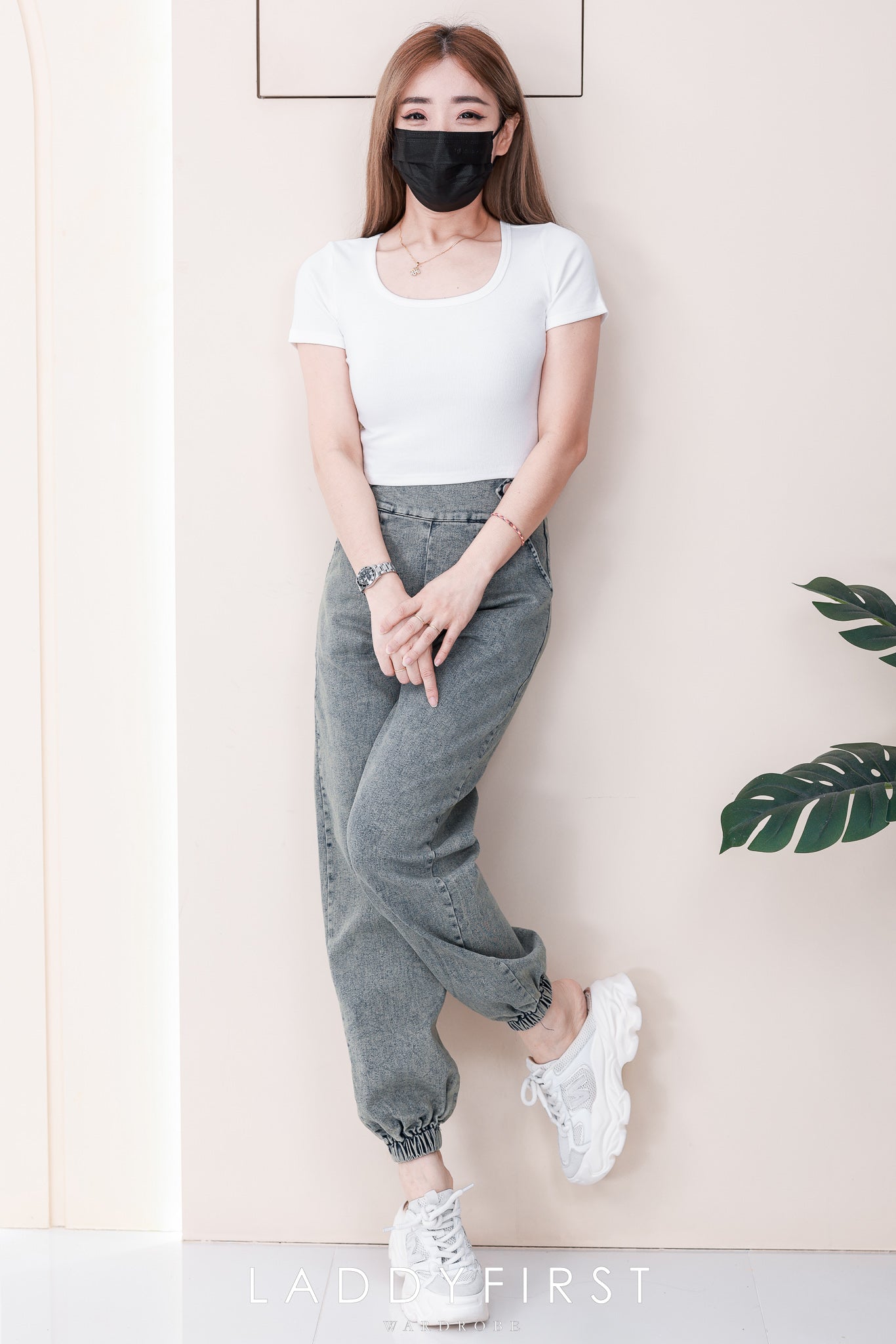 【T82067】高品质螺纹超弹力方领短袖短版百搭上衣 ❤❤