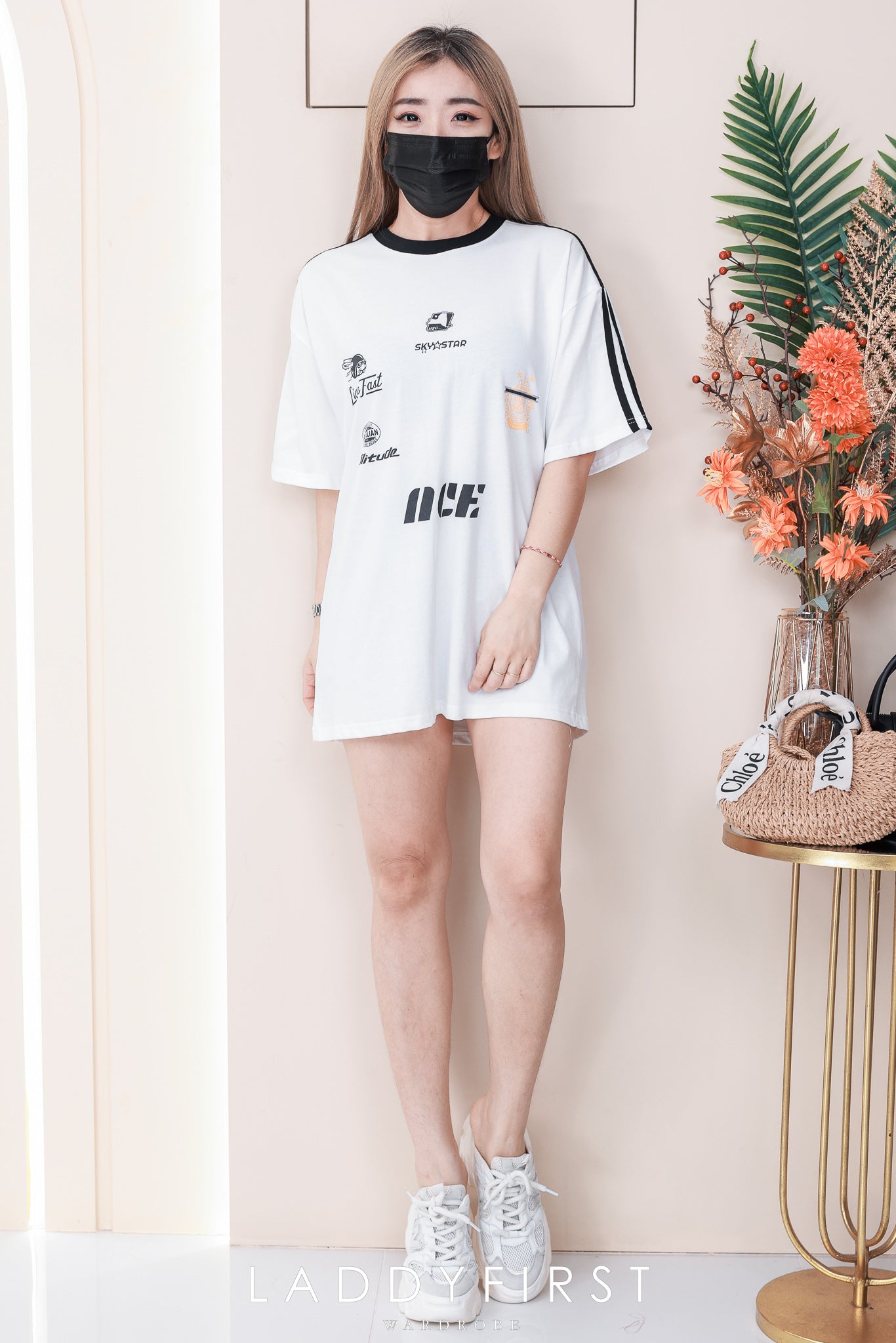 【O9546】高品质宽松休闲拼色OVERSIZE TEE ❤️