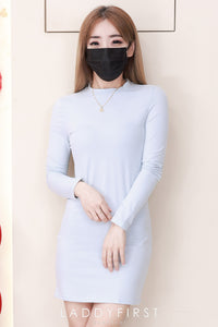 【D3541】独家爆款高品质强推修腰显瘦纯棉弹力慵懒时尚百搭长袖连身裙子 ❤️❤️ 【A-R3-C1】