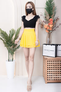 【S681131】‼️爆单王再次到货‼️【独家小圆饼】高质量西装拼雪纺蓬蓬高腰裙子【A-R3-C4】