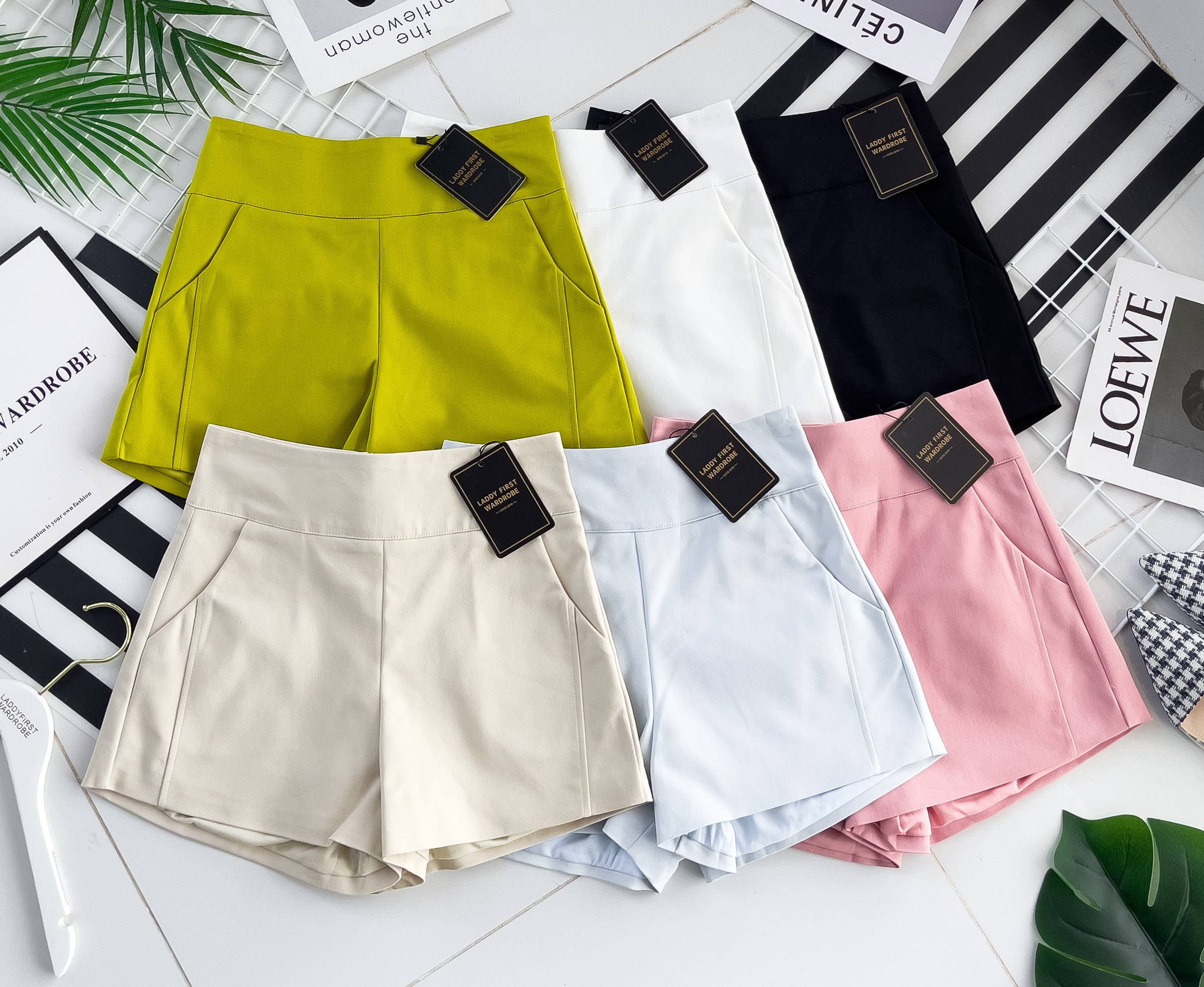 【S80194】🧧 宠粉福利回馈 🧧 【LFW独家爆款】万能西装高腰休闲百搭短裤，有口袋 后中拉链，内层加里布【B-R2-C2】