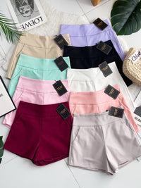 【S6644】【网站福利款✨】独家爆款【万能妹妹】高品质万能西装高腰休闲简约百搭短裤，后中隐形拉链，有口袋，内层加里布 #百搭必备 🔥🔥 【D-R1-C1】