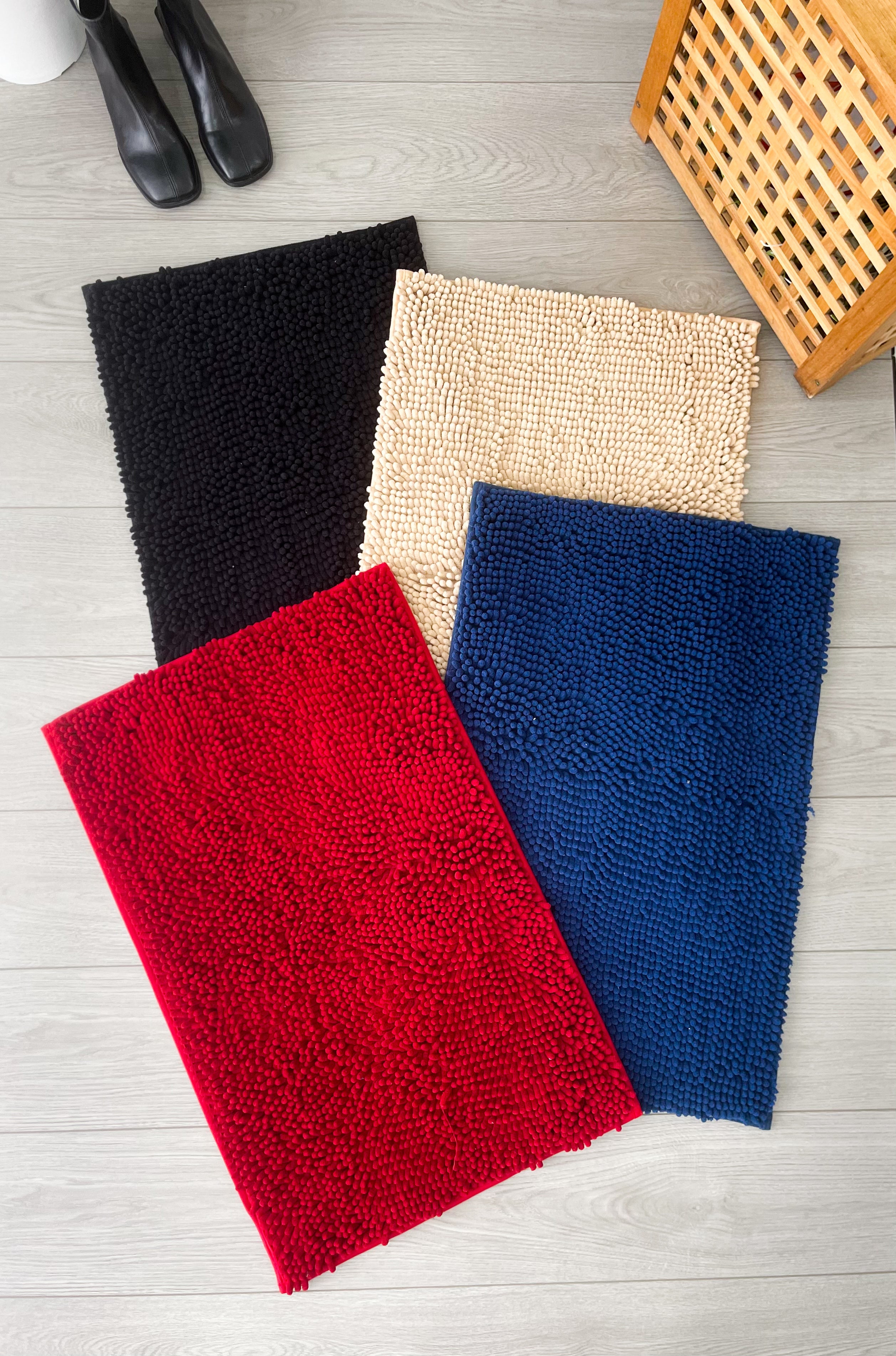 【P135511】高质感雪尼尔长毛亲肤柔软吸水防滑地垫地毯 ❤️