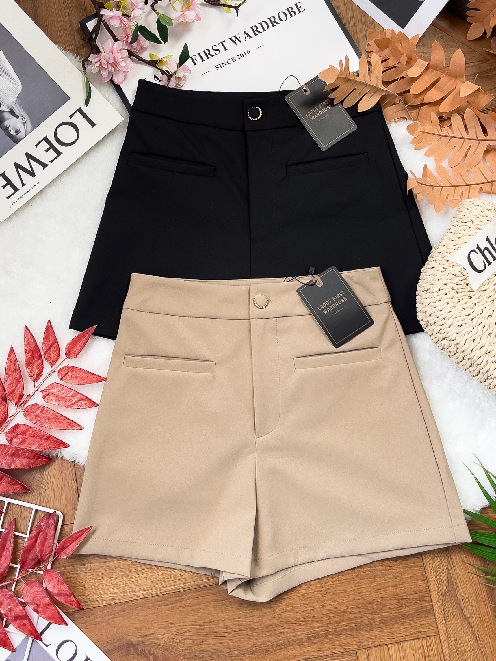 【S2062】🧧 宠粉福利回馈 🧧  独家爆款高品质四面弹高腰短裤，有口袋 ❤️❤️ 【D-R3-C1】