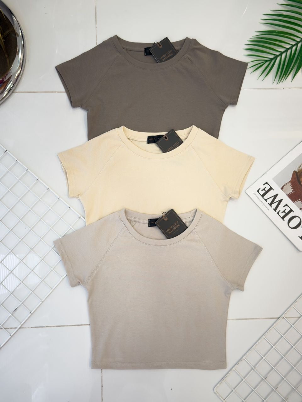 【T80792】【直播间搭配款】独家爆款高品质纯棉弹力圆领短袖简约日常百搭款上衣 #衣柜必入手百搭款 ❤❤【A-R3-C2】