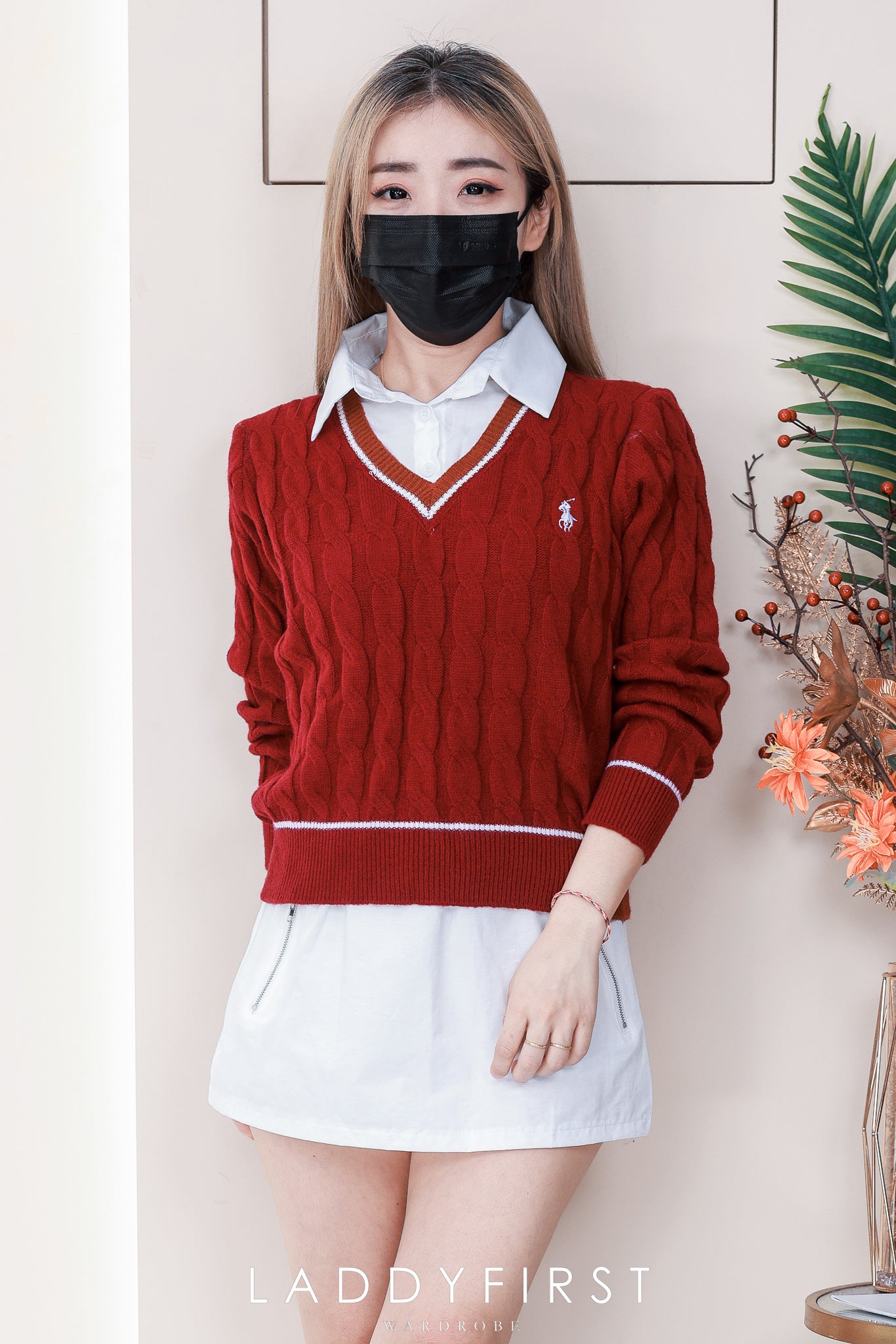 【S25080】高品质松紧腰弹力韩式简约百搭裙子，内层有里布短裤 ❤️❤️ 【A-R1-C3】