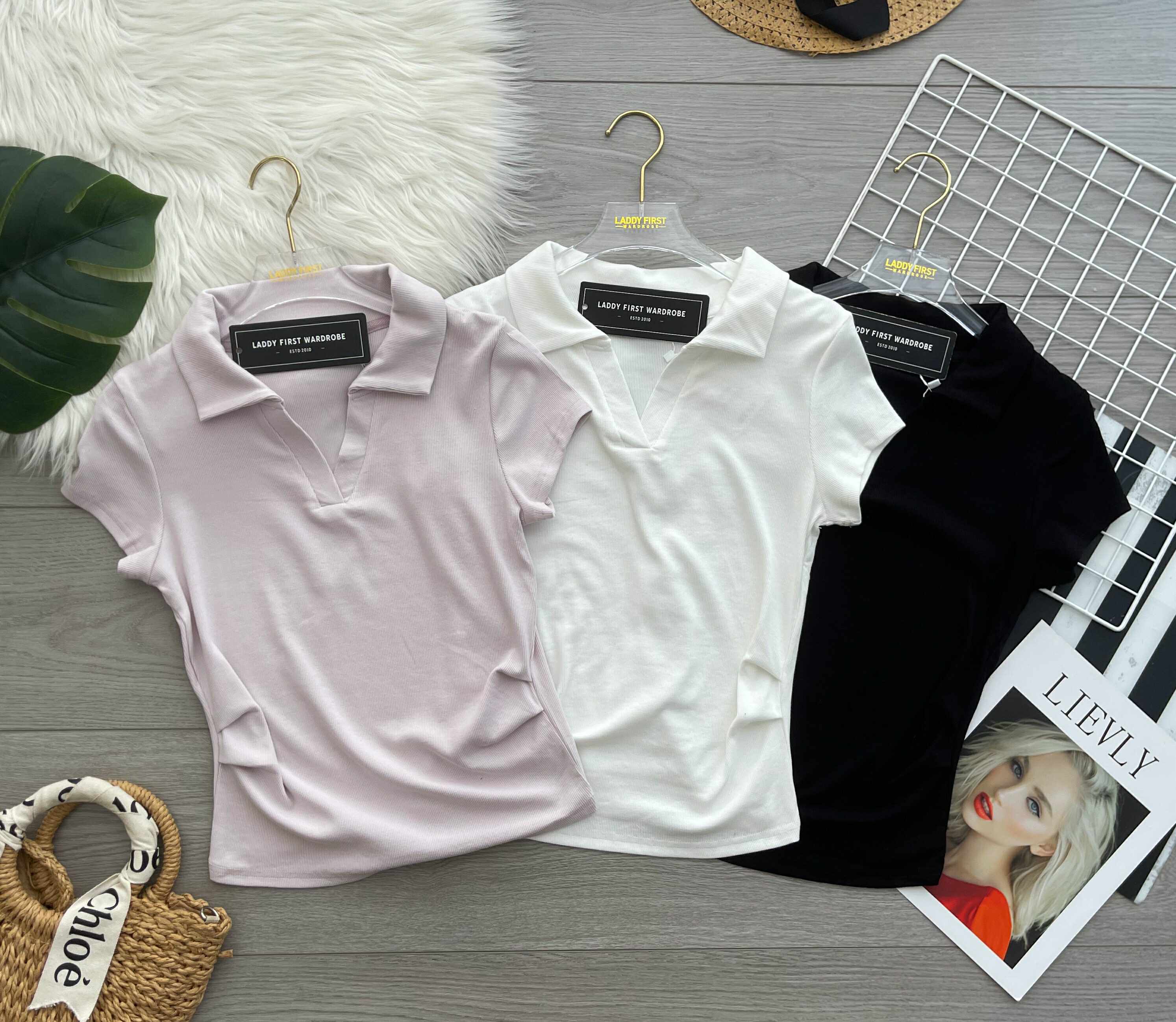 【T82414】高品质清凉舒服螺纹弹力百搭上衣 ❤❤