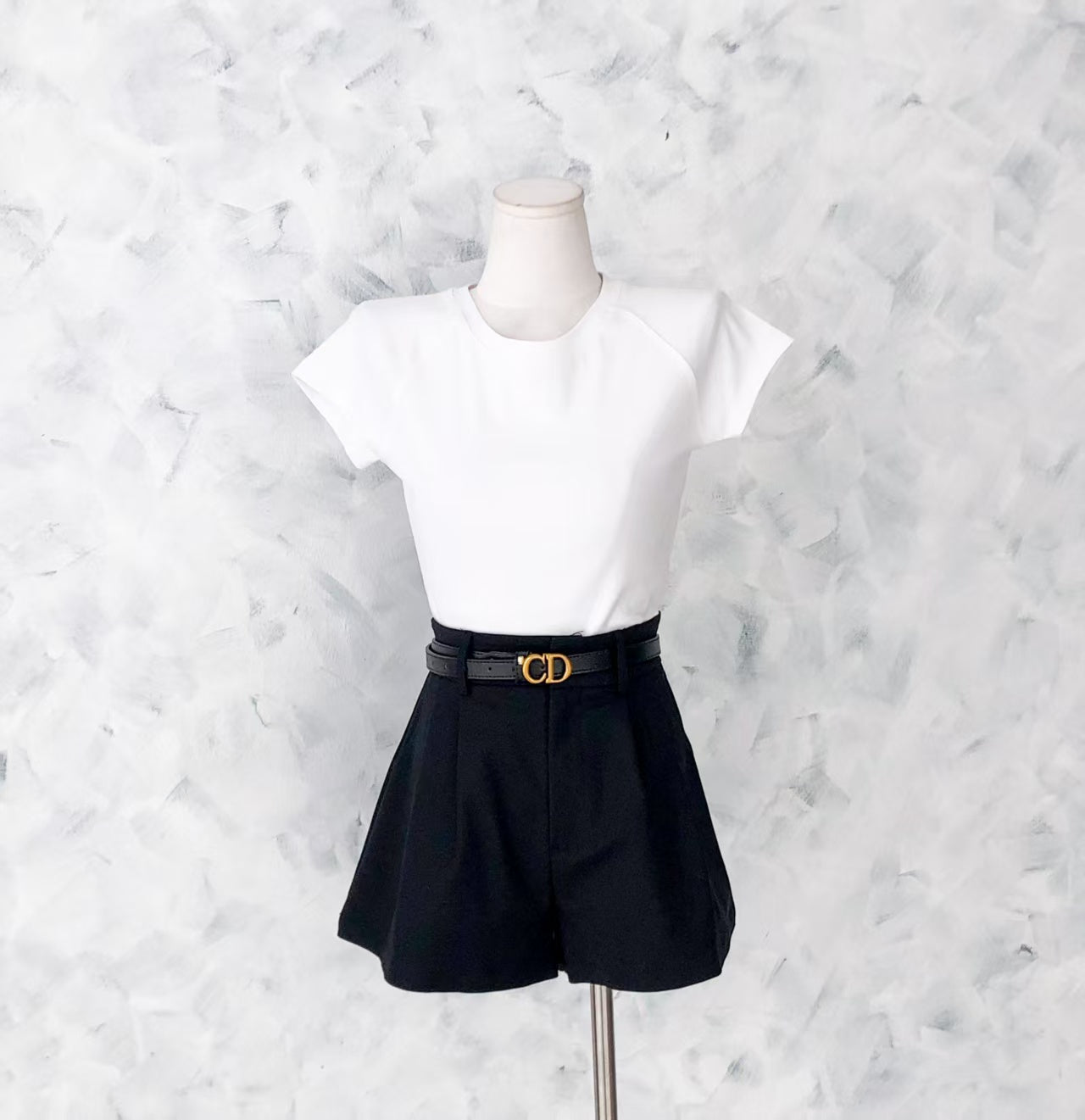 【T80792】【直播间搭配款】独家爆款高品质纯棉弹力圆领短袖简约日常百搭款上衣 #衣柜必入手百搭款 ❤❤【A-R3-C2】