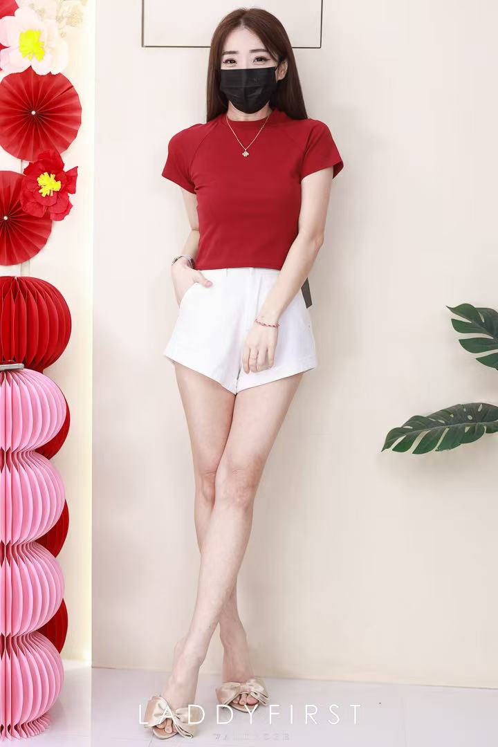 【T80792】【直播间搭配款】独家爆款高品质纯棉弹力圆领短袖简约日常百搭款上衣 #衣柜必入手百搭款 ❤❤【A-R3-C2】