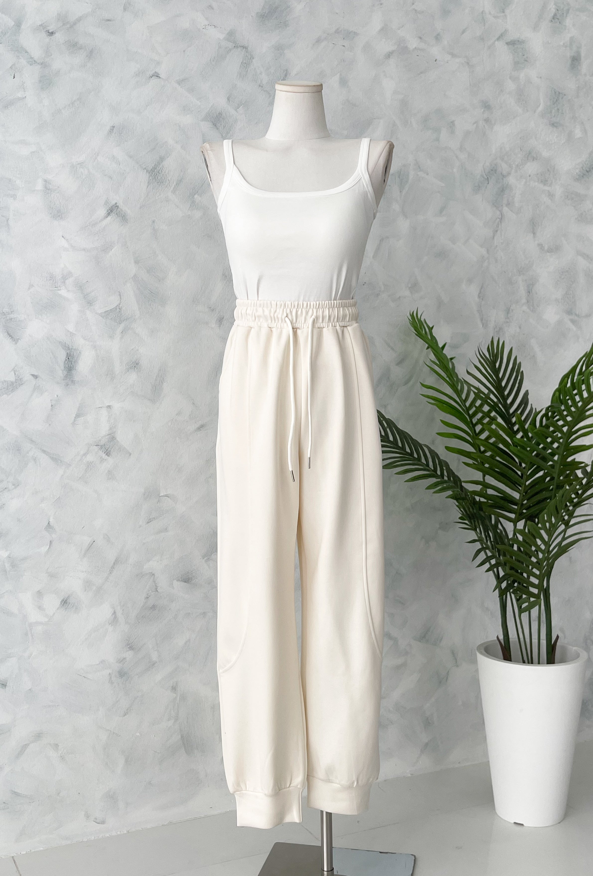 【L1192】高品质空气棉松紧腰弹力运动休闲长裤，有口袋 ❤️❤️