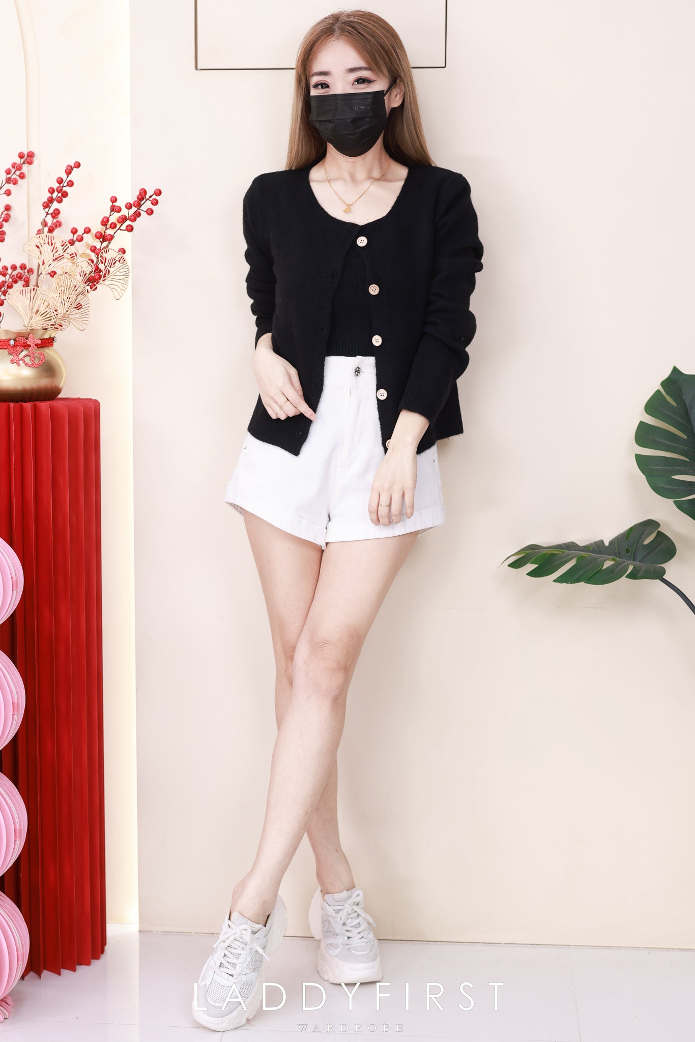 【T2668】高品质韩式宽松版简约穿搭毛绒针织长袖外套➕内搭上衣❤❤