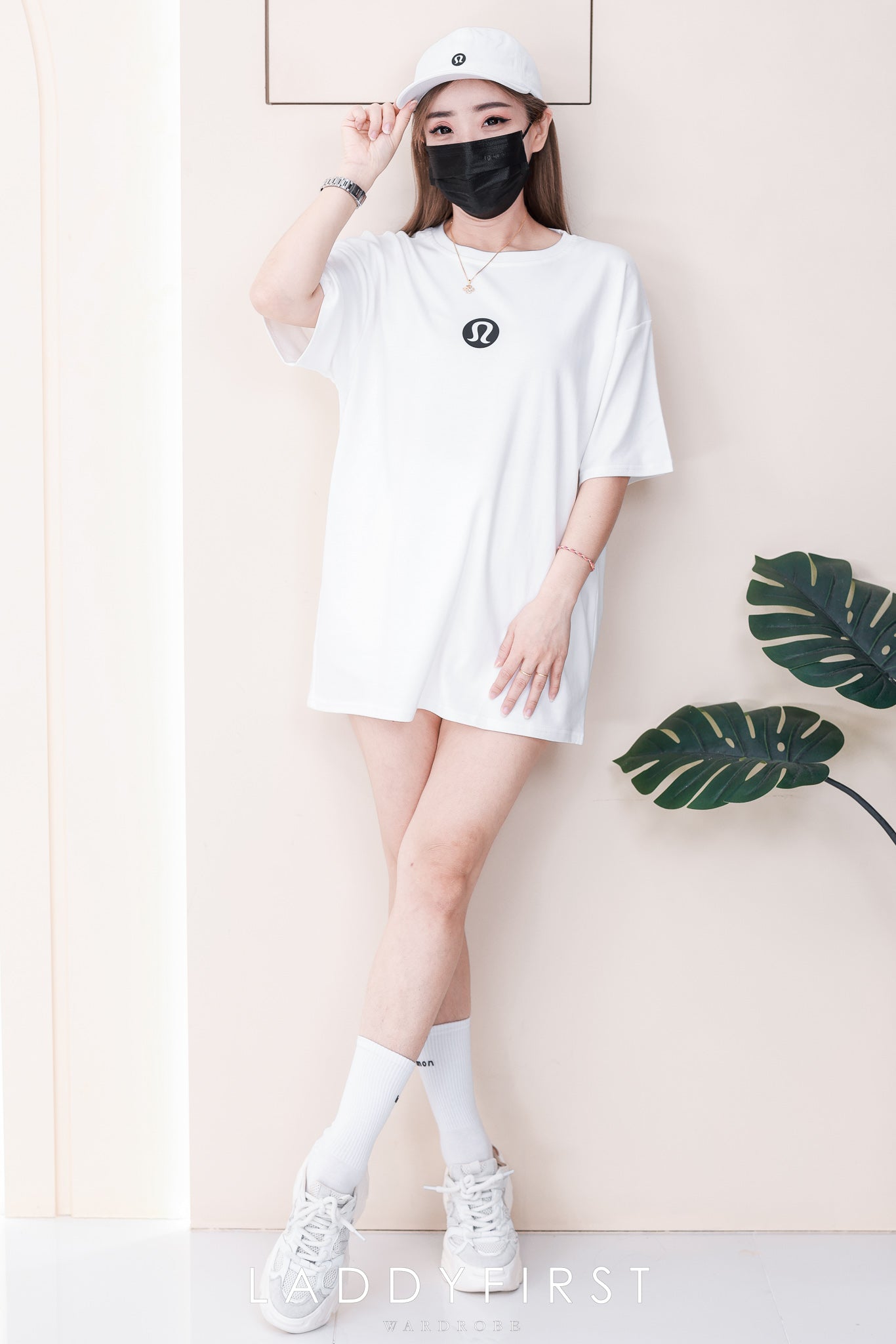 【O1167】高品质三件套男女同款纯棉Oversized 潮流时尚上衣 ❤️❤️ 上衣👕➕帽子🧢➕袜子🧦