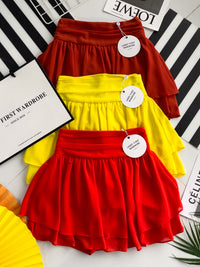 【S681131】‼️爆单王再次到货‼️【独家小圆饼】高质量西装拼雪纺蓬蓬高腰裙子【A-R3-C4】