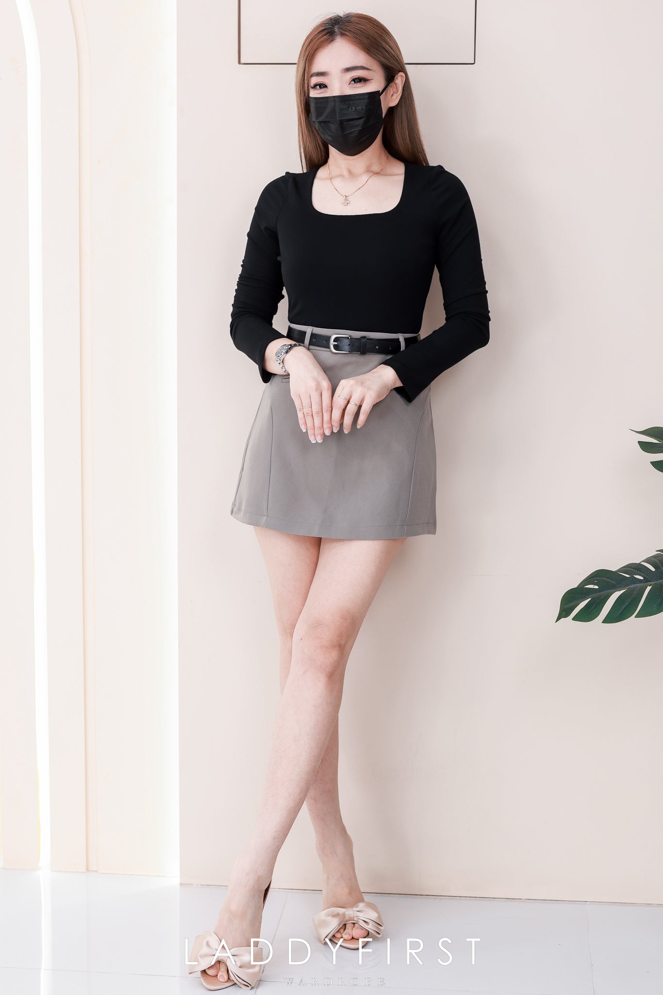 【S120020】高品质前后裙锦棉时装高腰百搭裙子，内层有里布短裤 ❤️❤️