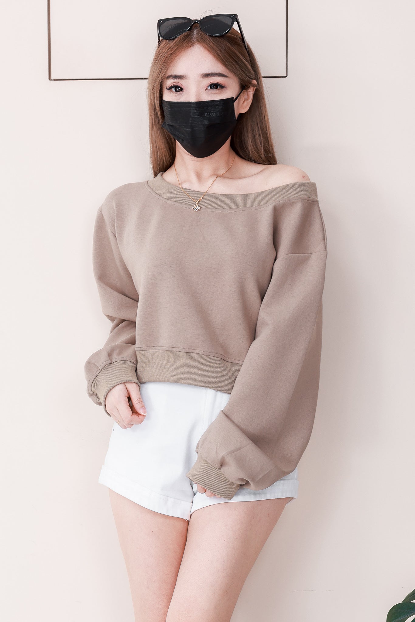 【T82551】高品质韩系宽松版圆领长袖卫衣上衣 ❤❤