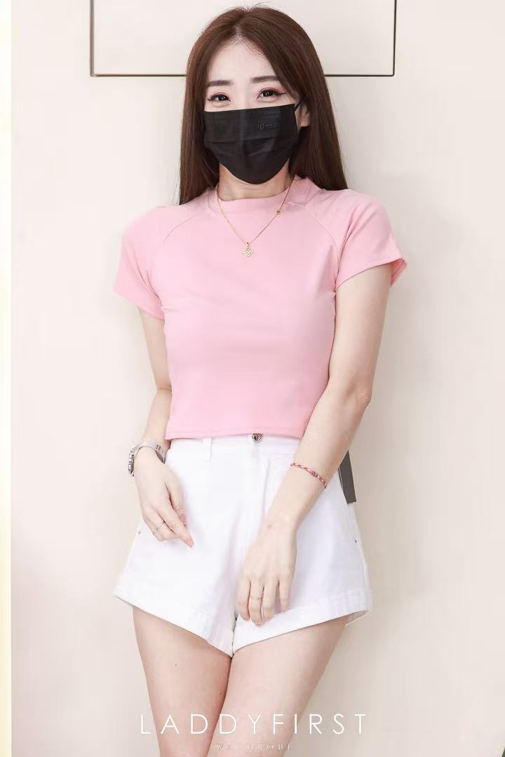 【T80792】【直播间搭配款】独家爆款高品质纯棉弹力圆领短袖简约日常百搭款上衣 #衣柜必入手百搭款 ❤❤【A-R3-C2】