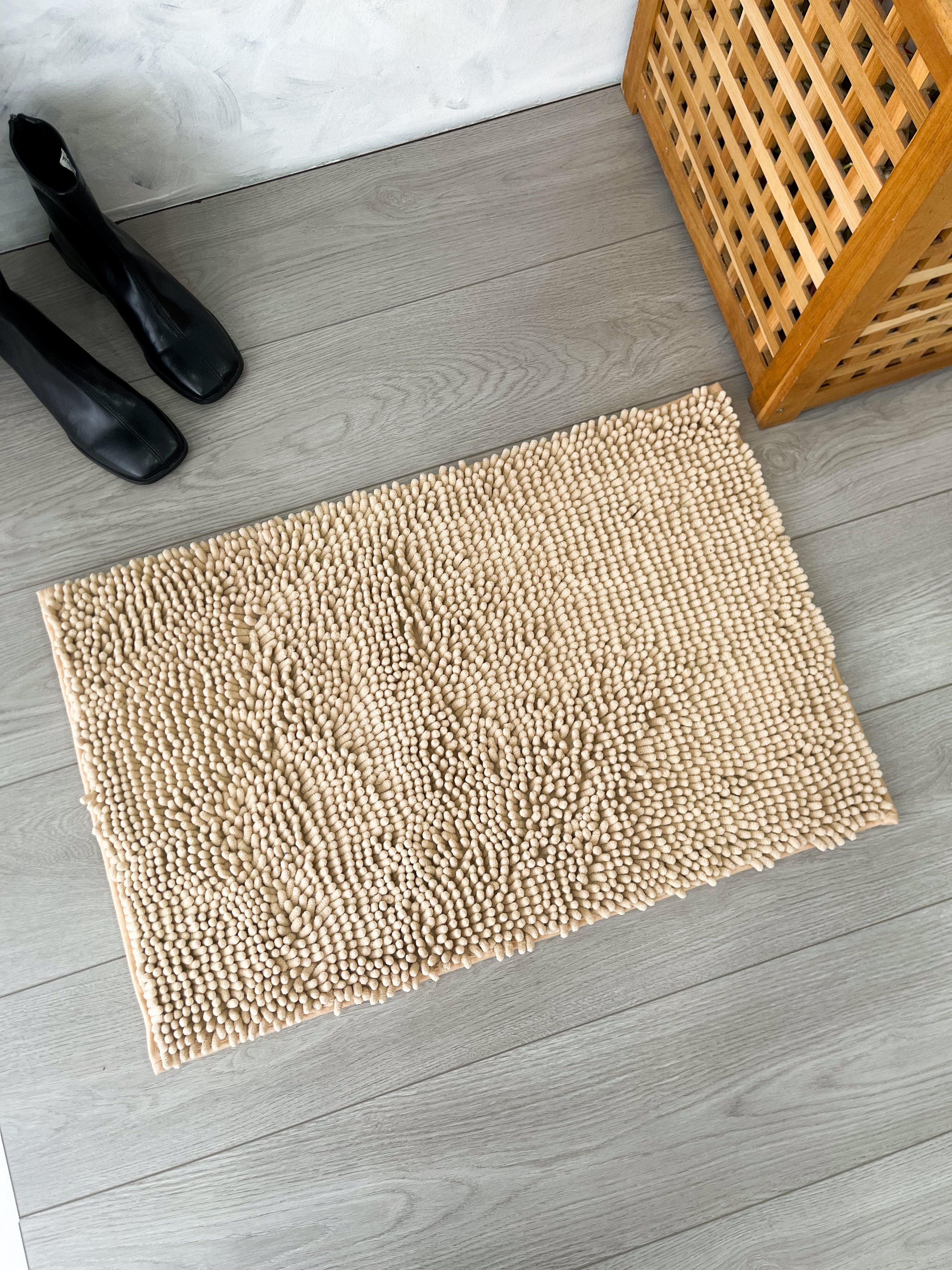 【P135511】高质感雪尼尔长毛亲肤柔软吸水防滑地垫地毯 ❤️