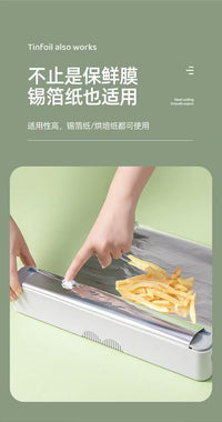 【DG7027】🇨🇳中国代购🇨🇳 居家必备实用性高带磁吸保鲜膜切割器 ❤️