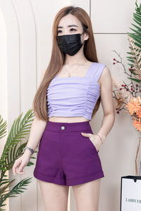 【S303971】🧧 宠粉福利回馈 🧧独家爆款中高腰西装高腰休闲百搭短裤，有口袋 #百搭必备款 ❤️❤️ 【B-R3-C3】
