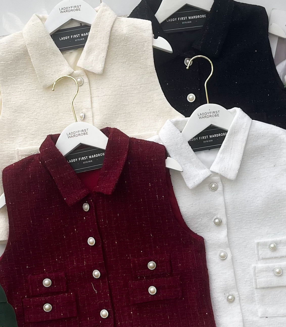 【T2792】高品质高端气质名媛风小香风马甲式上衣/外套 ❤❤