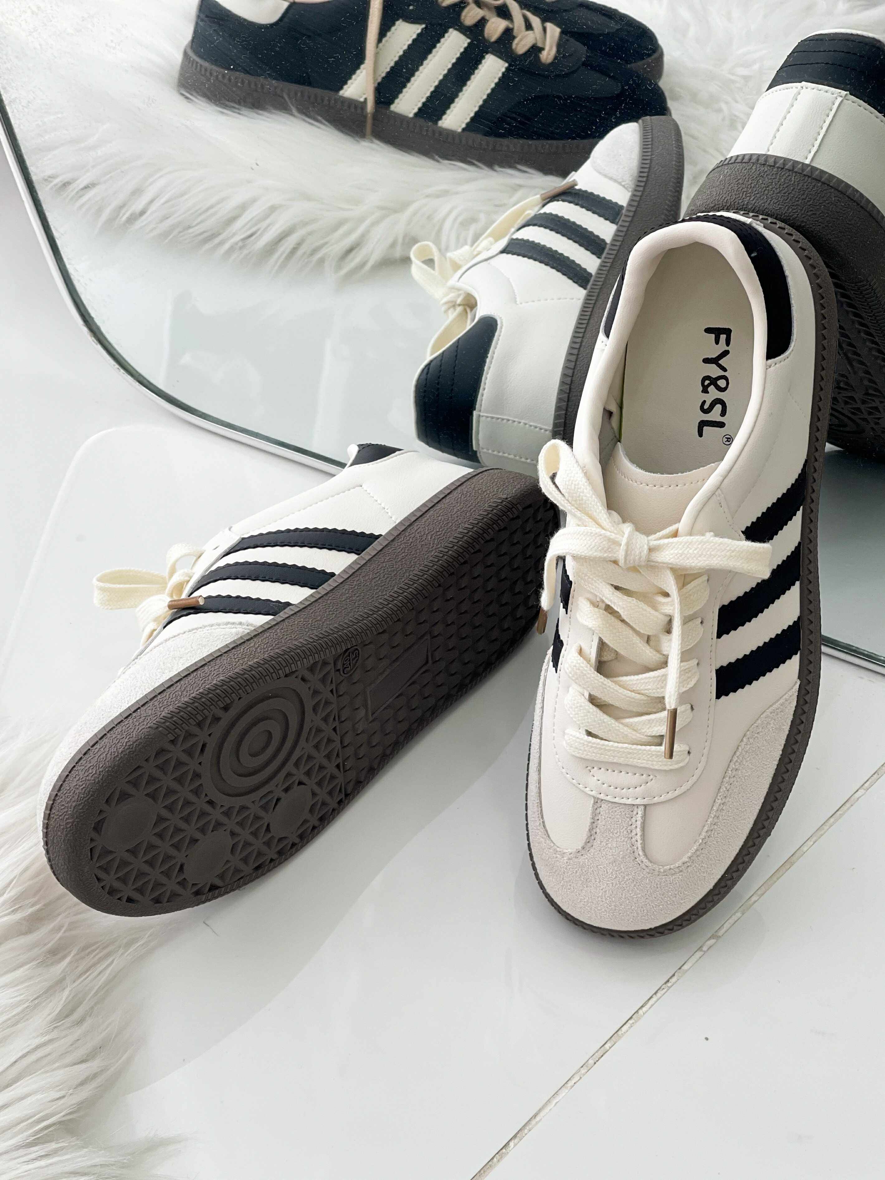 【RF001-20】✨现货✨ 高质量厚底休闲百搭德训增高鞋子 ❤️