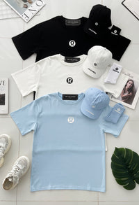 【O1167】高品质三件套男女同款纯棉Oversized 潮流时尚上衣 ❤️❤️ 上衣👕➕帽子🧢➕袜子🧦【A-RU11】