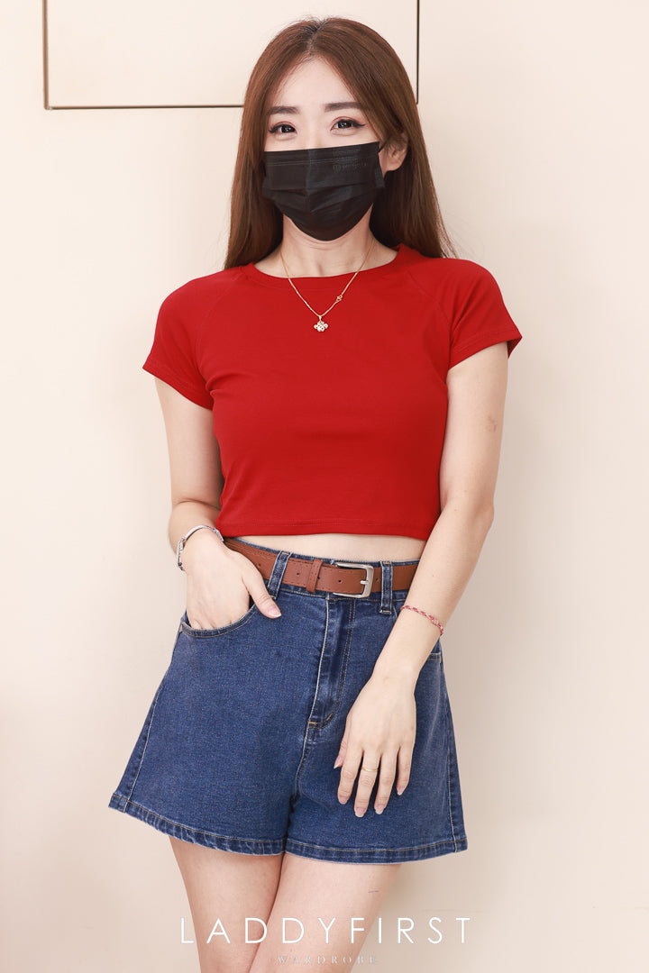 【T80792】【直播间搭配款】独家爆款高品质纯棉弹力圆领短袖简约日常百搭款上衣 #衣柜必入手百搭款 ❤❤【A-R3-C2】