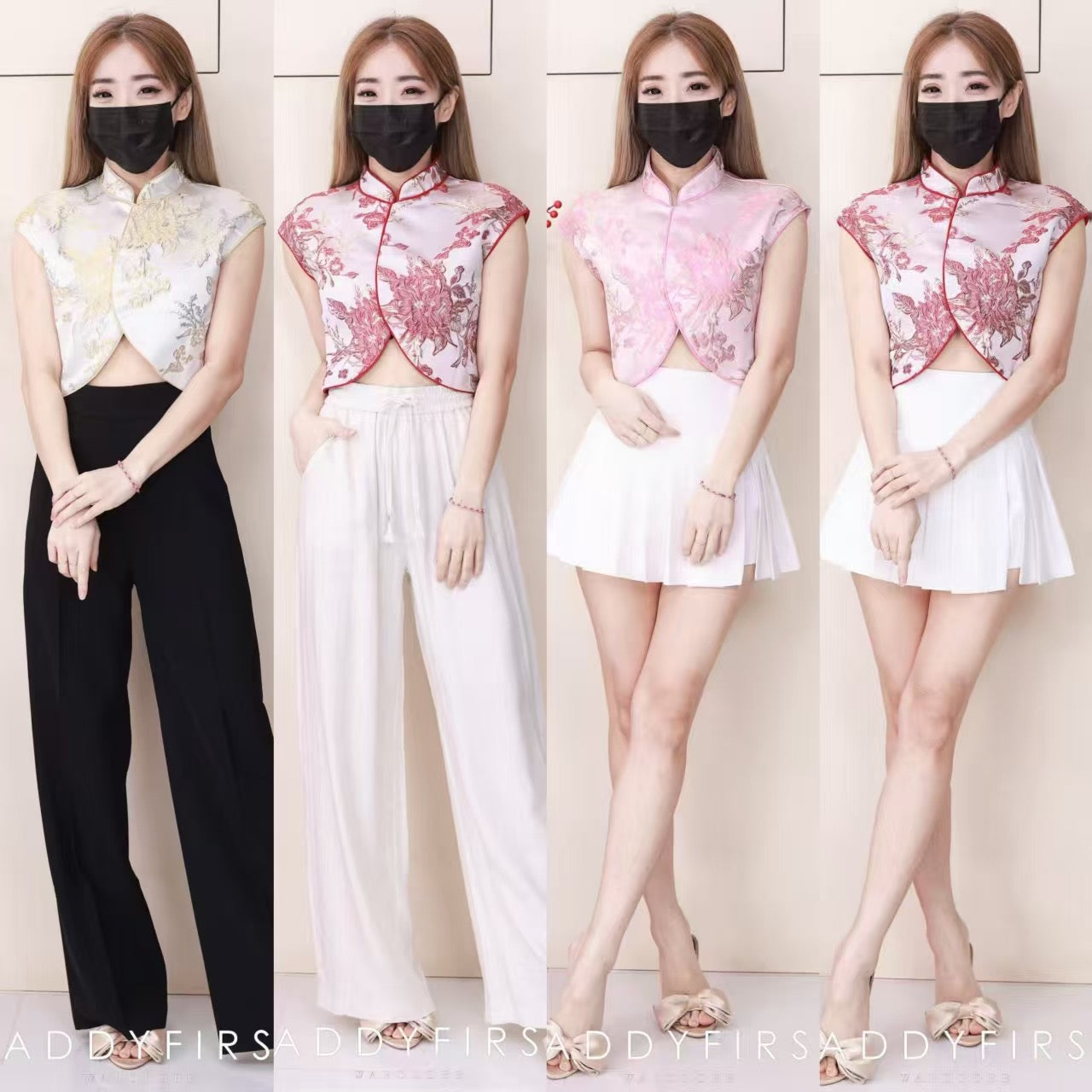 【T98814】高品质新中式提花旗袍上衣 ❤❤