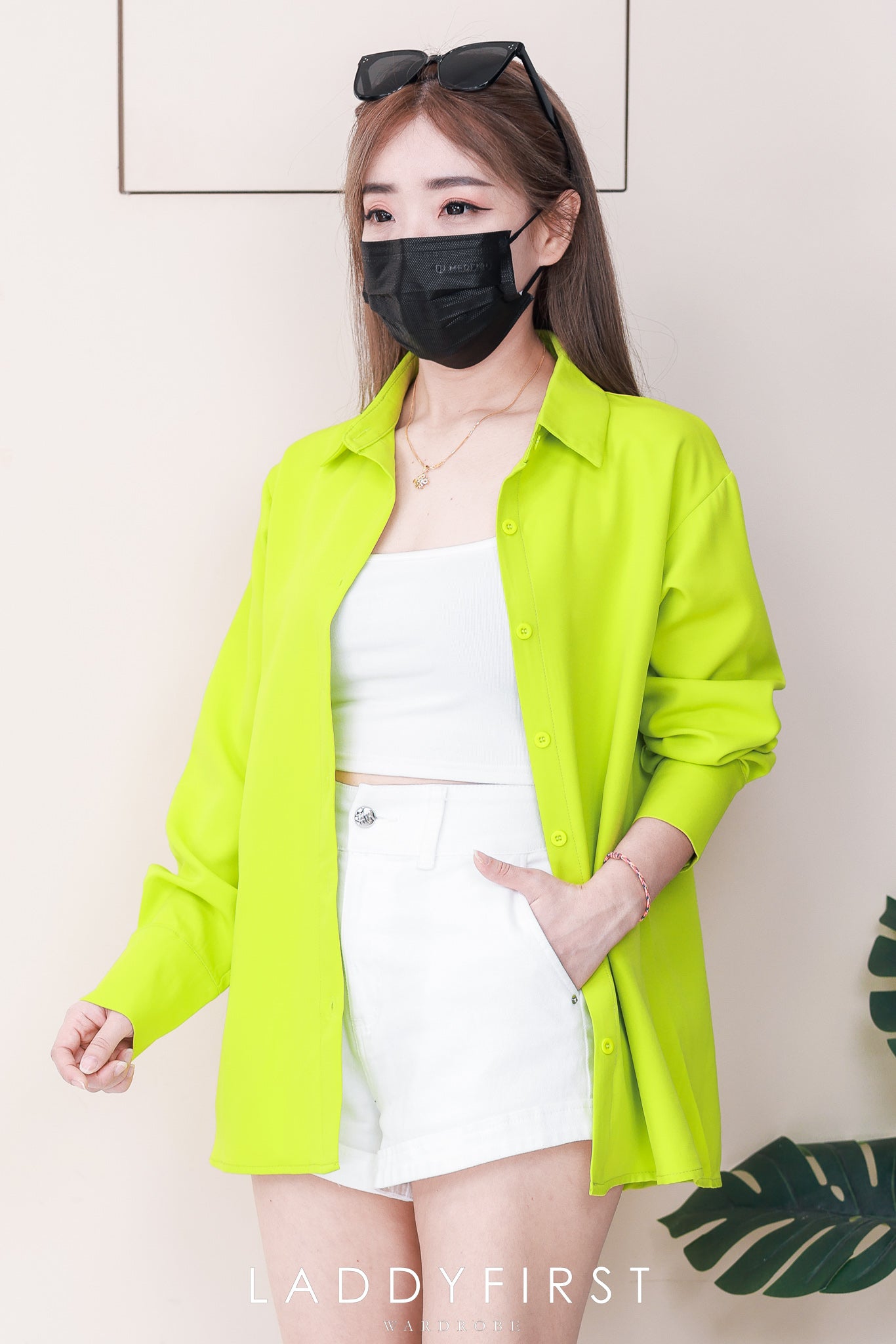 【T80340】＊订单不断＊ 独家爆款高品质韩式宽松版多巴胺色系翻领长袖西装衬衫上衣❤️【A-R1-C5】