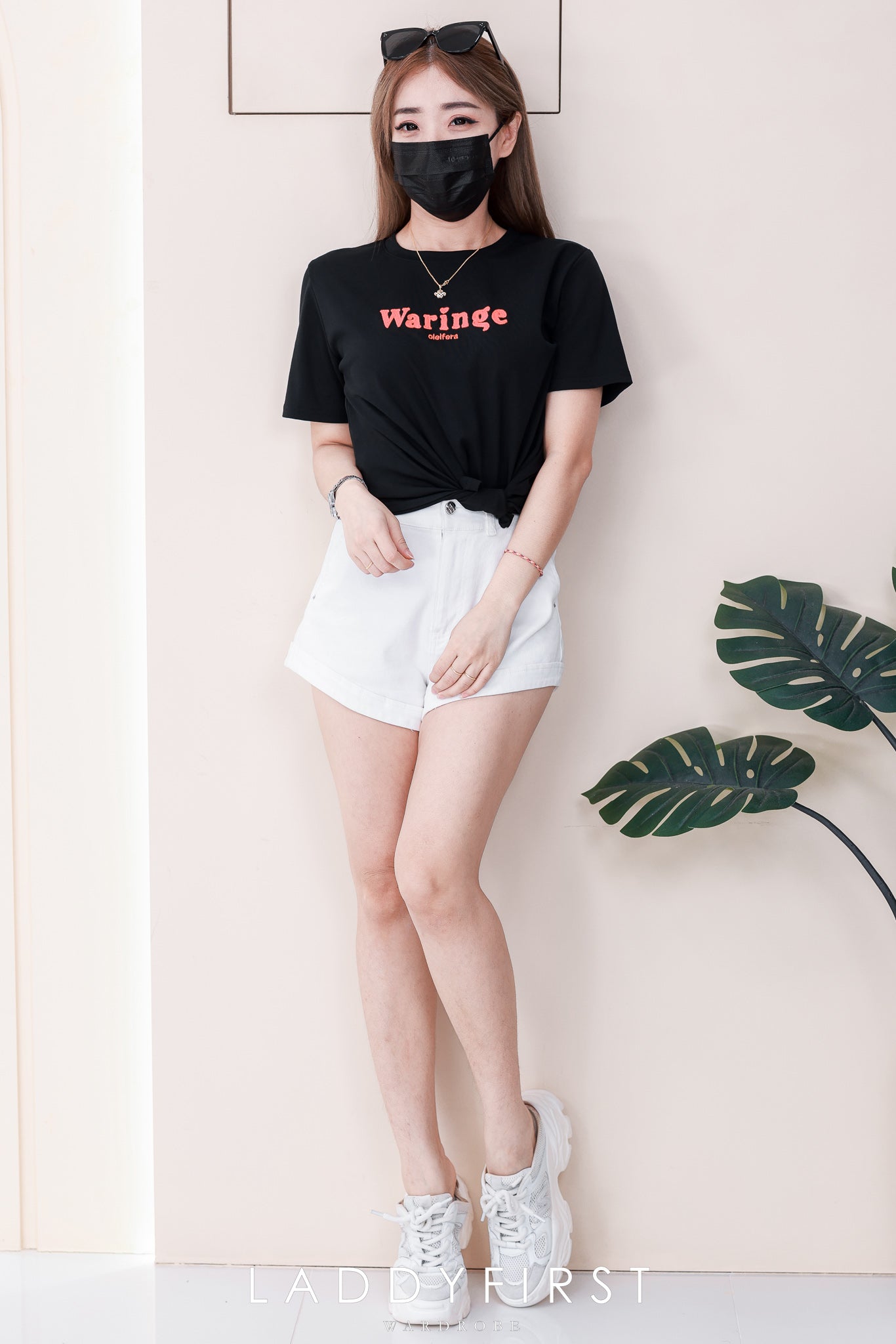 【T8087】🧧 宠粉福利回馈 🧧  高品质纯棉弹力圆领短袖刺绣字母日常简约休闲百搭上衣 ❤❤ 【A-R1-C1】