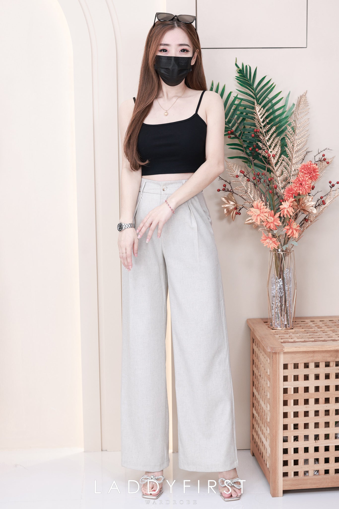 【L8820】西装垂感高腰阔西装高腰长裤，有口袋 ❤️❤️