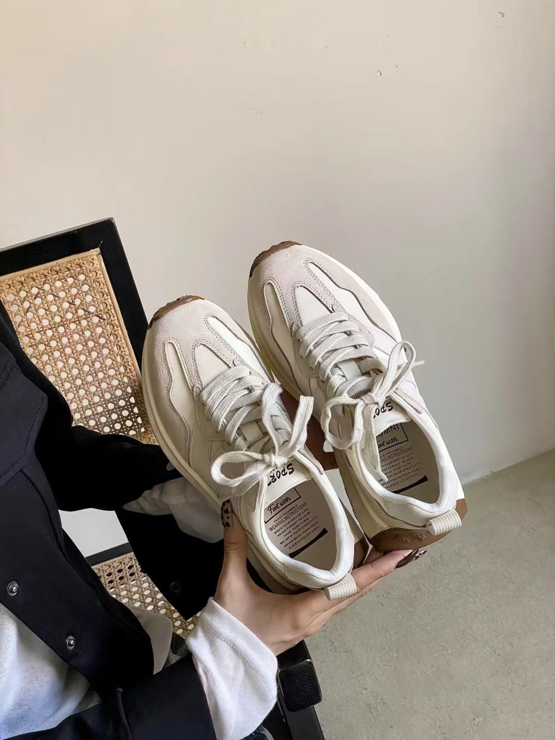 【R9911-8】🌟现货🌟高质量N字休闲增高厚底阿甘鞋 ❤️