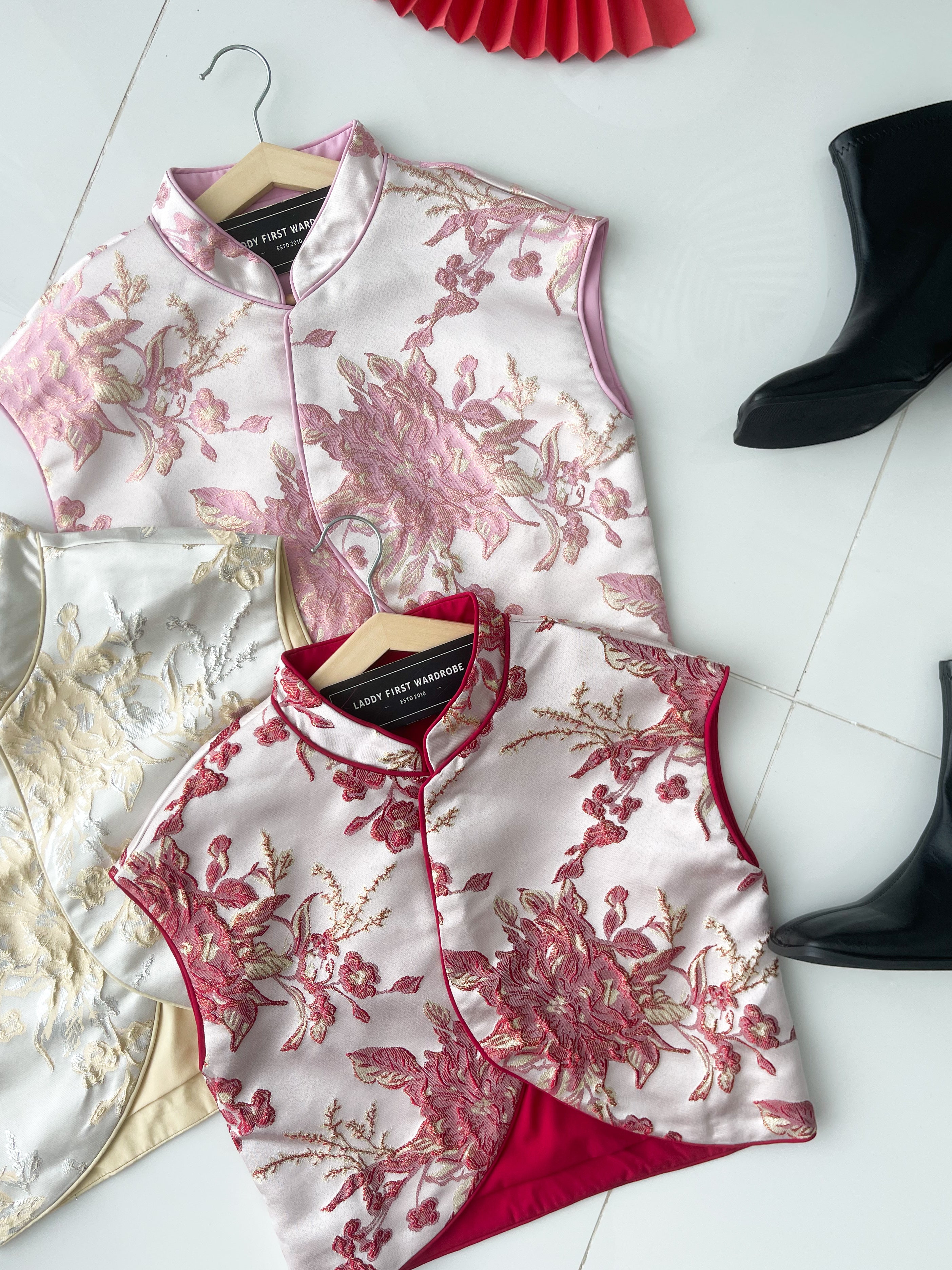 【T98814】高品质新中式提花旗袍上衣 ❤❤