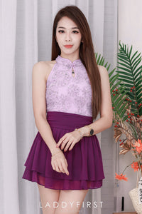 【S681131】‼️爆单王再次到货‼️【独家小圆饼】高质量西装拼雪纺蓬蓬高腰裙子【A-R3-C4】