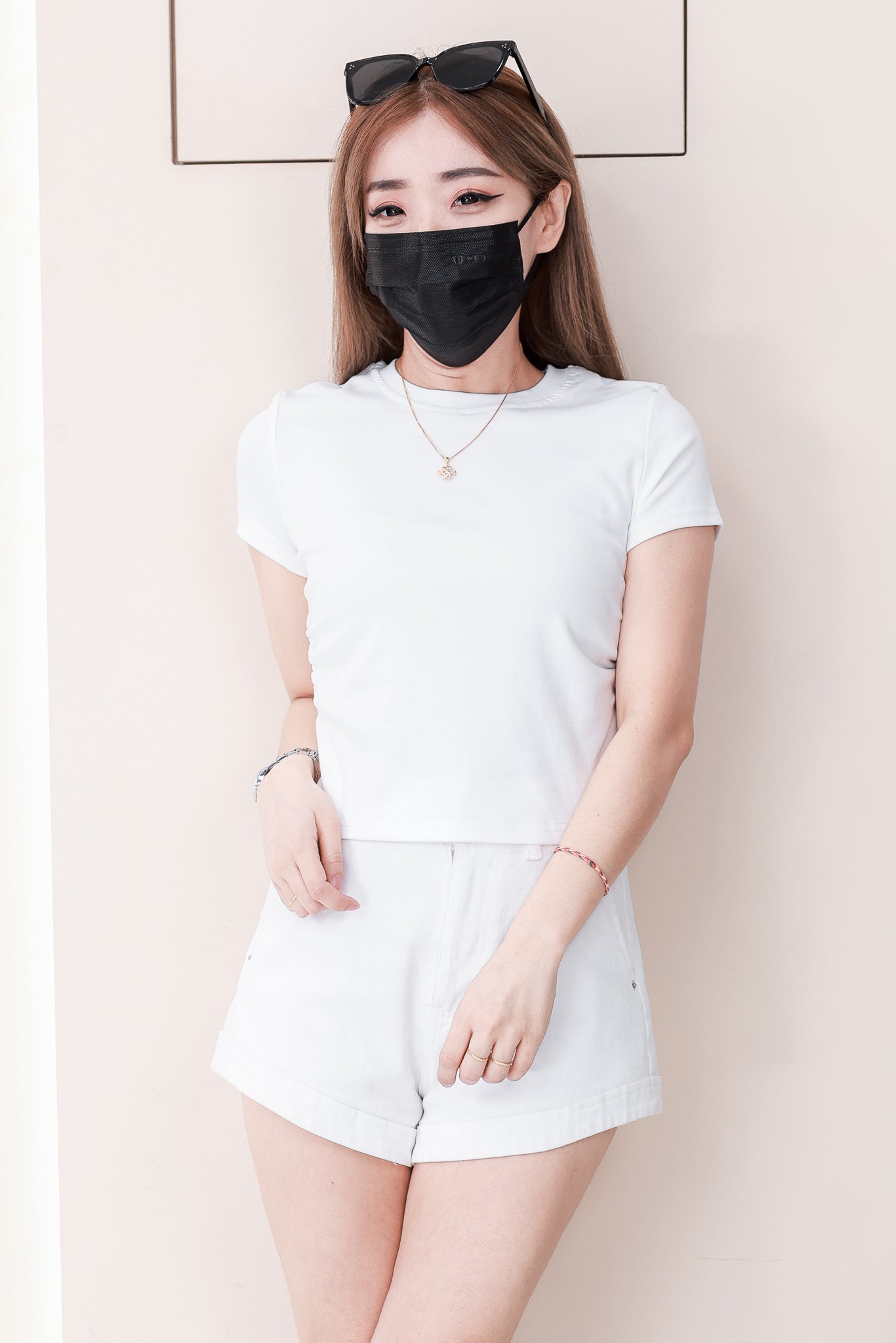 【T1061-1】🧧 宠粉福利回馈 🧧  独家爆款高品质纯棉弹力圆领短袖简约日常百搭款上衣，两侧收腰设计 #衣柜必入手百搭款 ❤❤